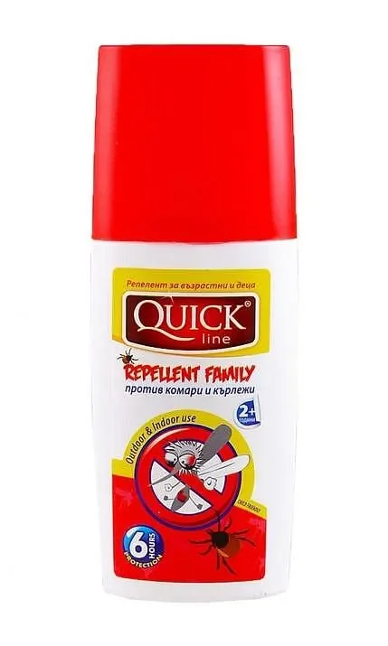 Репелент QUICK LINE Family 100 мл. - QUICK LINE