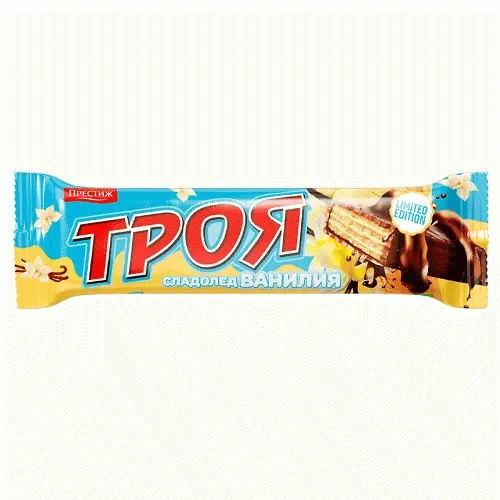 Вафла ТРОЯ сладолед ванилия 23 г. - ТРОЯ