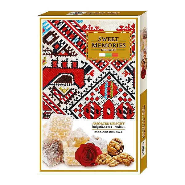 Локум Sweet Memories фолклор шевици с роза и орехи 140 гр. - SWEET MEMORIES