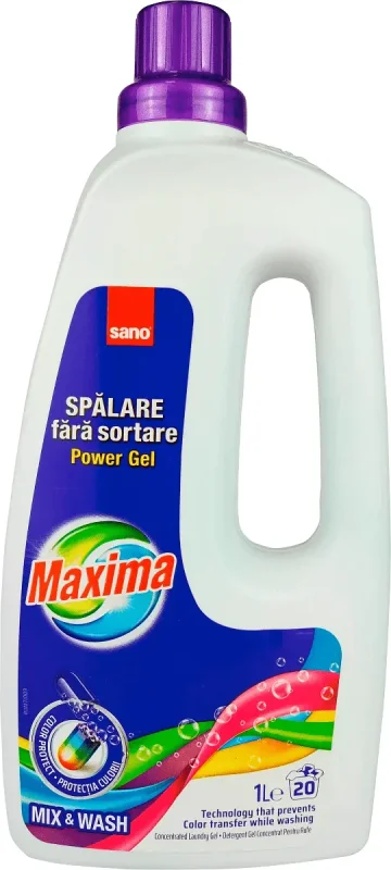 Гел за пране Sano MAXIMA Mix & Wash 20 дози - Maxima
