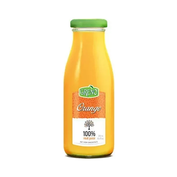 Сок GRENO ябълка 100% стъкл.бут 250мл - Greno