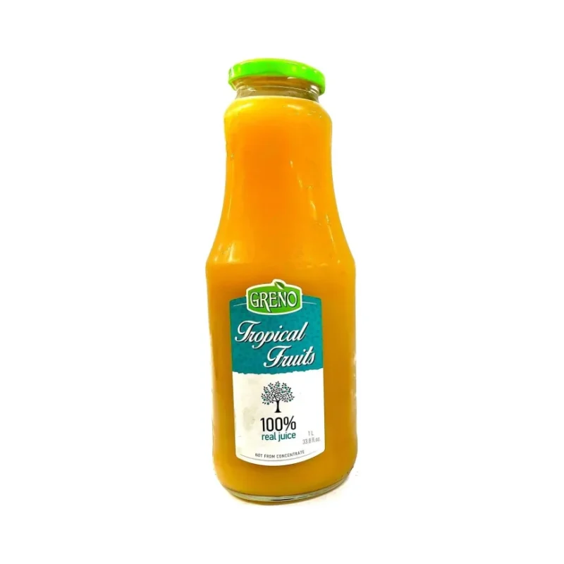 Сок GRENO тропик 100% стъкл.бут.1л - Greno