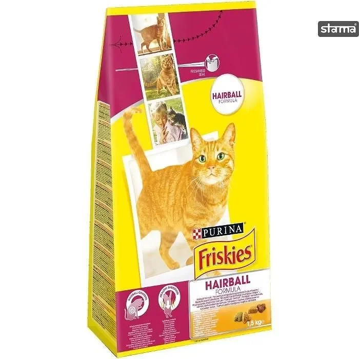Суха хр.котка FRISKIES HAIRBALL 1.5кг - FRISKIES