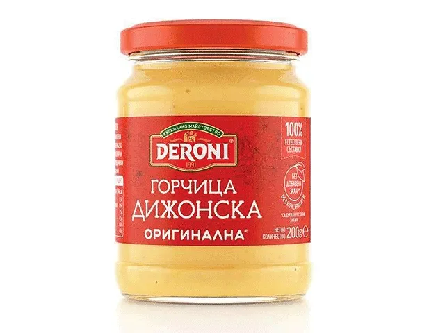 Горчица ДЕРОНИ дижонска 200гр