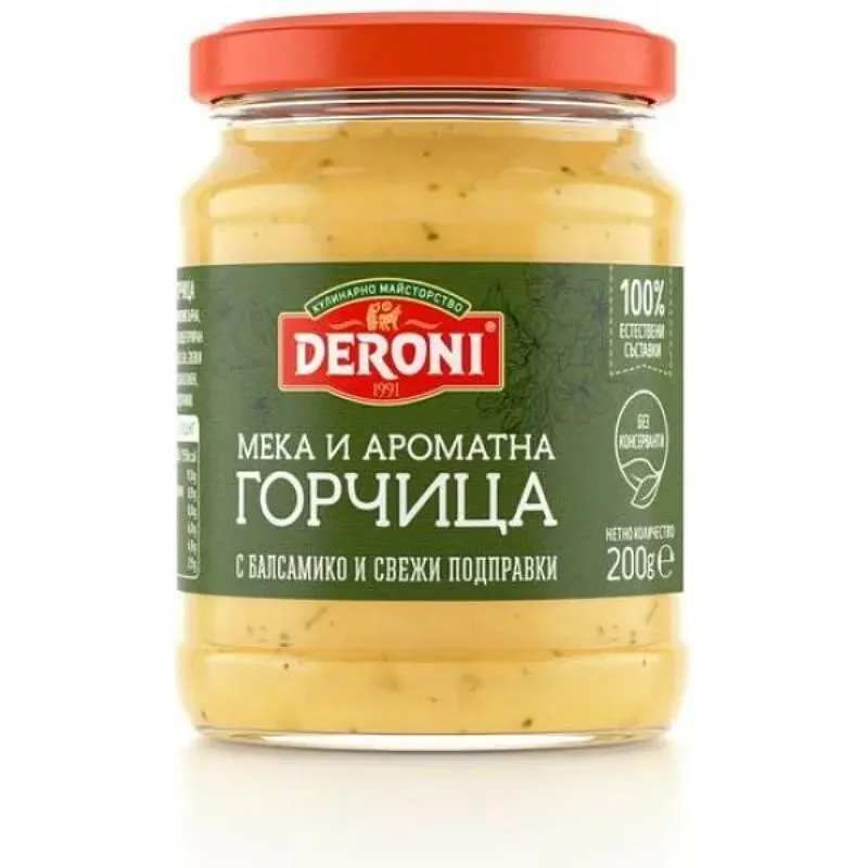 Горчица ДЕРОНИ мека 200гр - DERONI