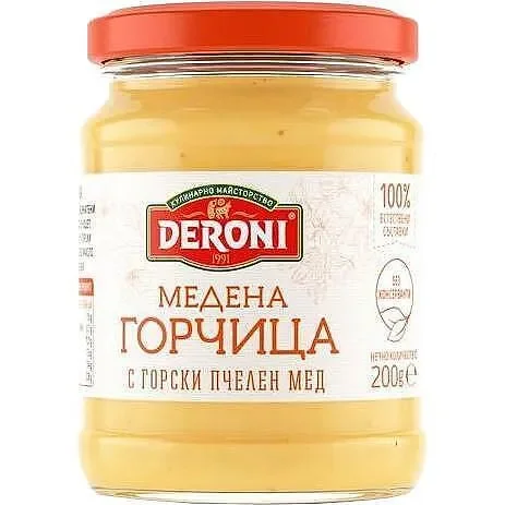Горчица ДЕРОНИ медена 200гр