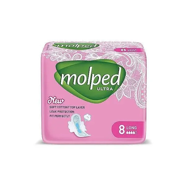 Дамски превръзки МОЛПЕД, Ultra Long, 8бр. - MOLPED