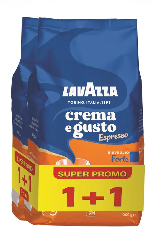 Промо пакет LAVAZZA Crema e Gusto Espresso 1 кг. 1+1 бр. - LAVAZZA