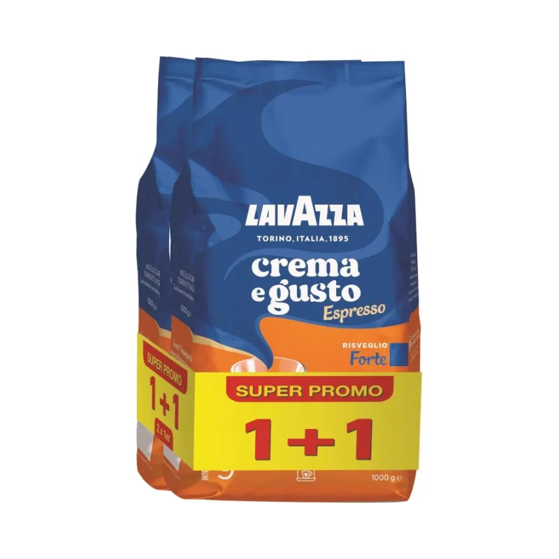 Промо пакет LAVAZZA Crema e Gusto Espresso 1 кг. 1+1 бр. - Lavazza