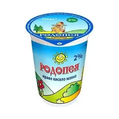 Кисело мляко РОДОПЕЯ 2% 500 гр.