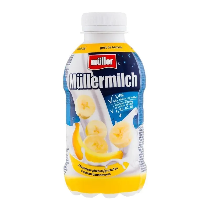 Млечна напитка MÜLLER банан 400 гр - MULLER