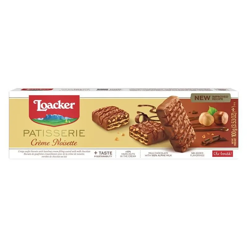Вафли LOACKER лешник 100г - LOACKER