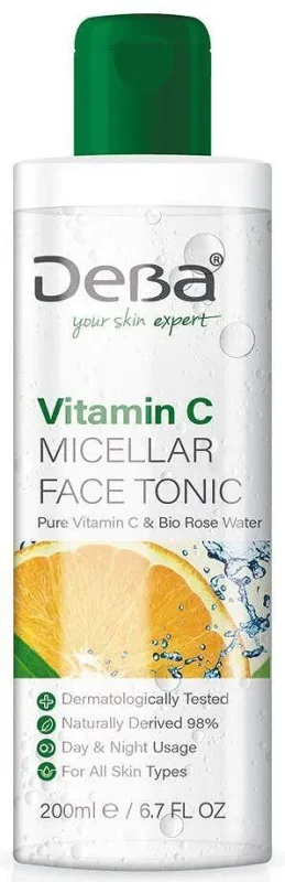 Мицеларен тоник DEBA Vitamin C 200мл - DEVA