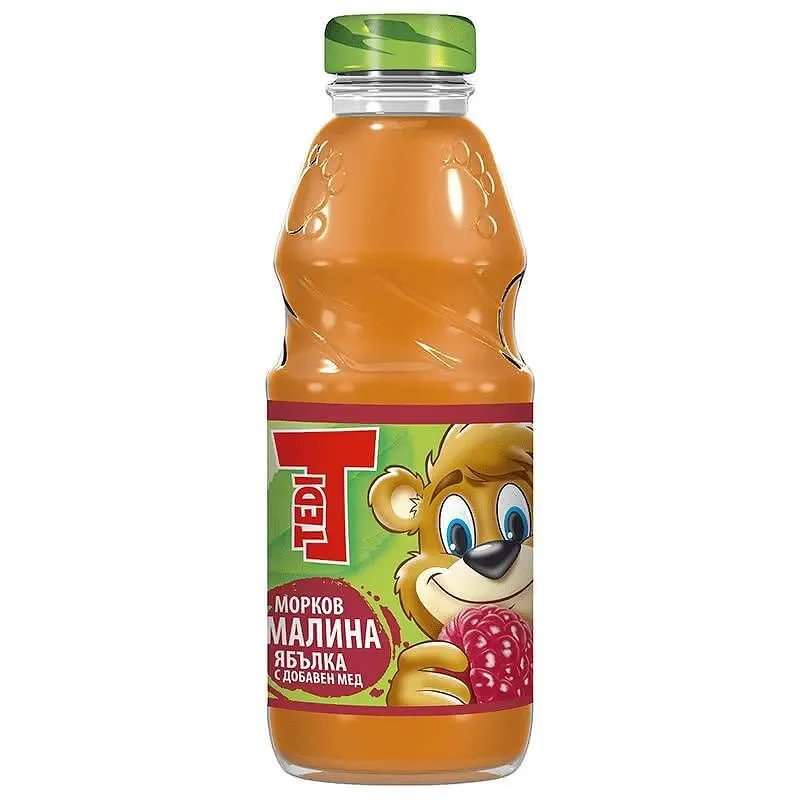 Плодова напитка TEDI морков-малина-ябълка 10% 300 мл. - Tedi