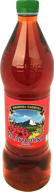 Напитка билкова БАЛКАНИКА вишна 1 л.