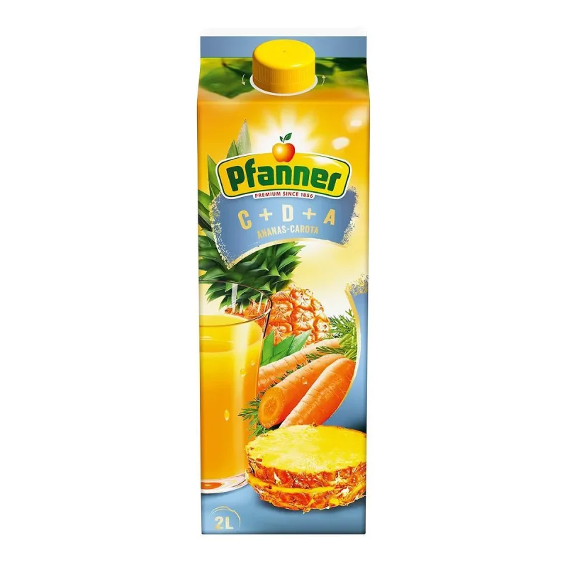 Плодова напитка PFANNER C+D+A с ананас и морков 40% 2 л.
