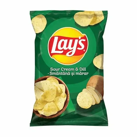 Чипс LAY'S със сметана и копър 200 гр. - LAY'S