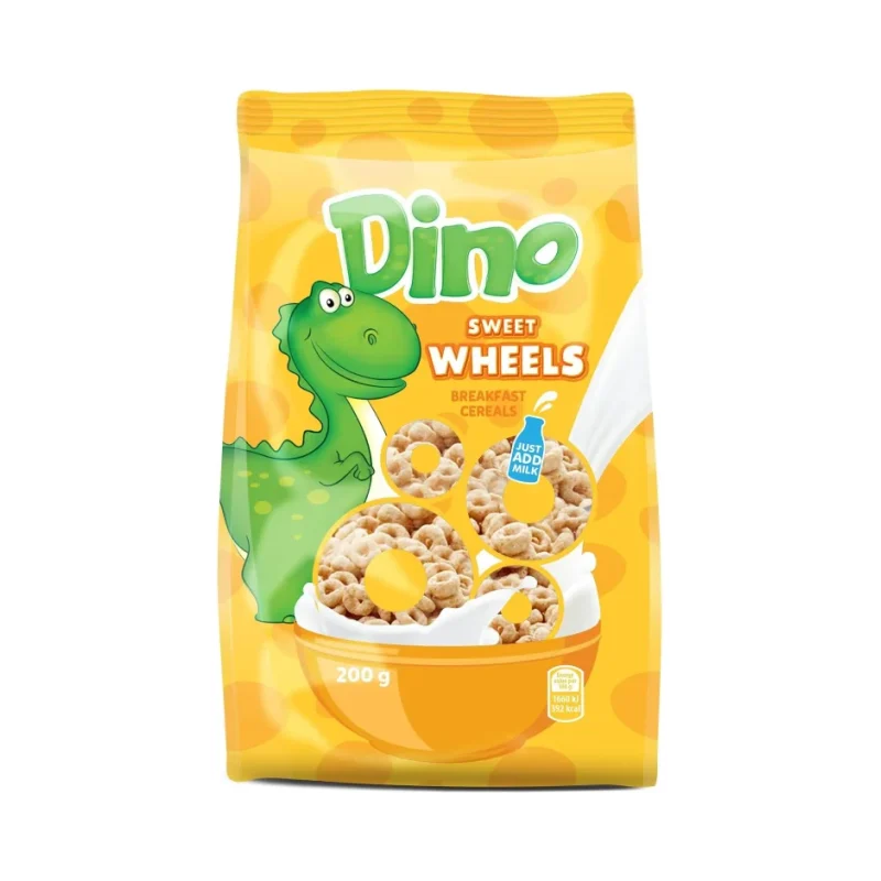 Зърнена закуска DINO сладки пръстенчета 200 гр. - DINO