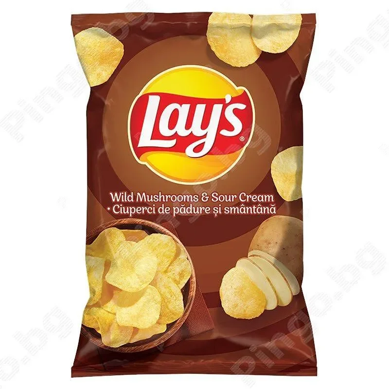 Чипс LAY'S с диви гъби и сметана 140 гр. - LAY'S