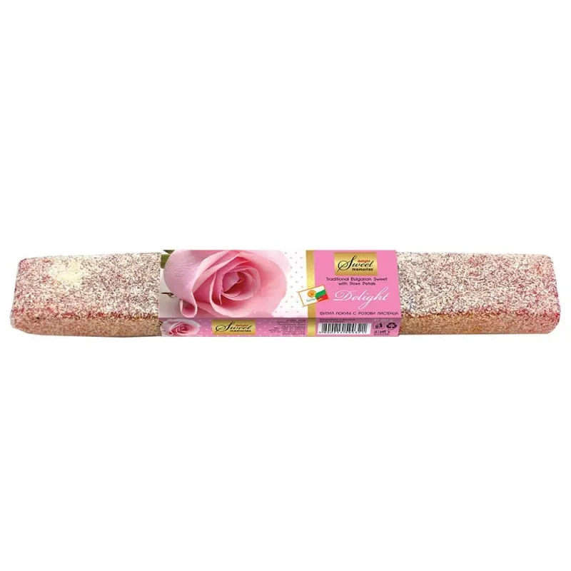 Локум SWEET MEMORIES фитил с розови листенца 250 гр. - SWEET +