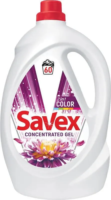 Гел за пране Savex Color 2in1 3.3 л. 60 дози - Savex