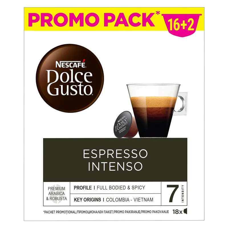 Капс. NESCAFE DOLCE GUSTO Espresso16+2бр - Nescafe Dolce Gusto