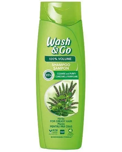 Шампоан WASH&GO Herbal 360мл