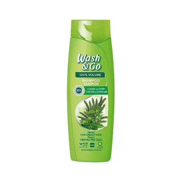 Шампоан WASH&GO Herbal 360мл - WASH&GO