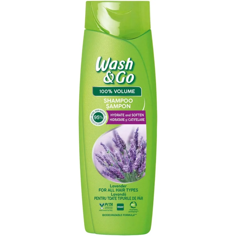 Шампоан WASH&GO Lavender 360мл