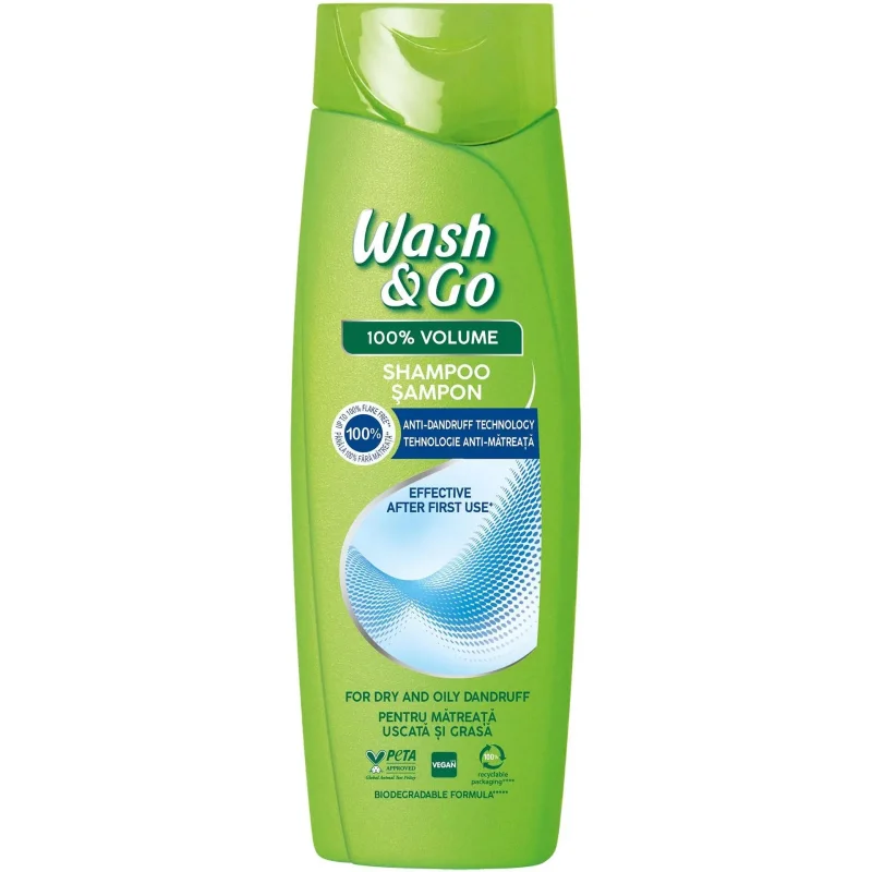 Шампоан WASH&GO п/в пърхут 360мл