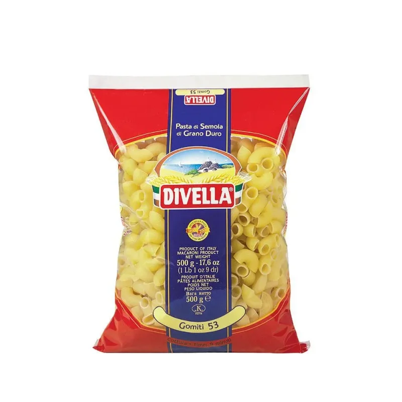Макарони DIVELLA Gomiti 53 500 гр. - DIVELLA