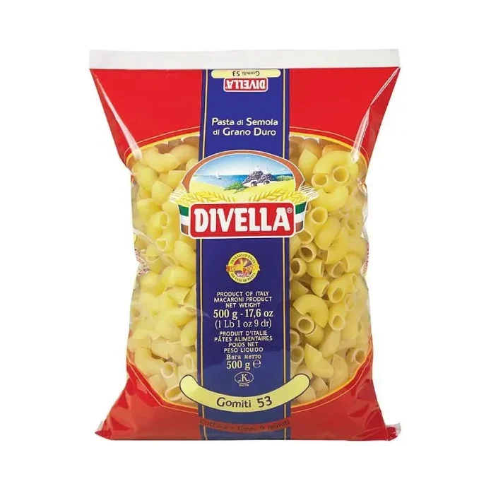 Макарони DIVELLA Gomiti 53 500 гр. - DIVELLA