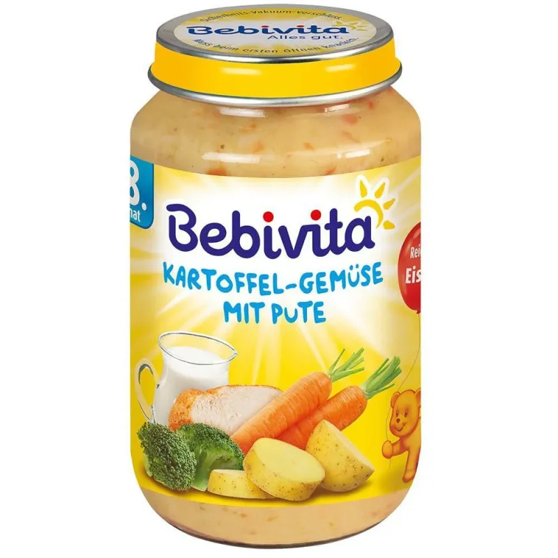Био пюре BEBIVITA картоф,злч,пуйка 220гр - BEBIVITA