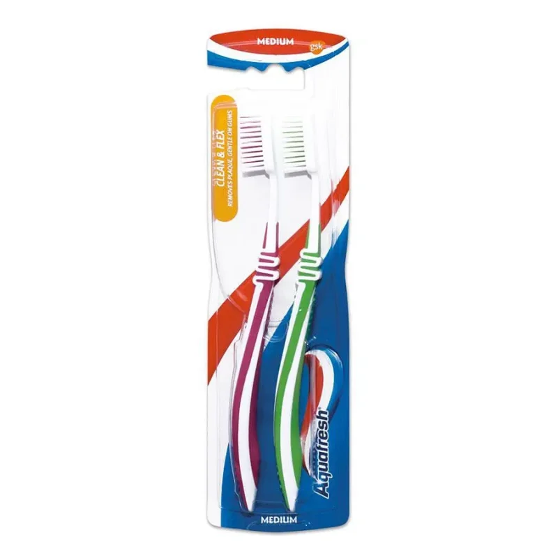 Четки за зъби AQUAFRESH Clean&Flex 2бр - AQUAFRESH