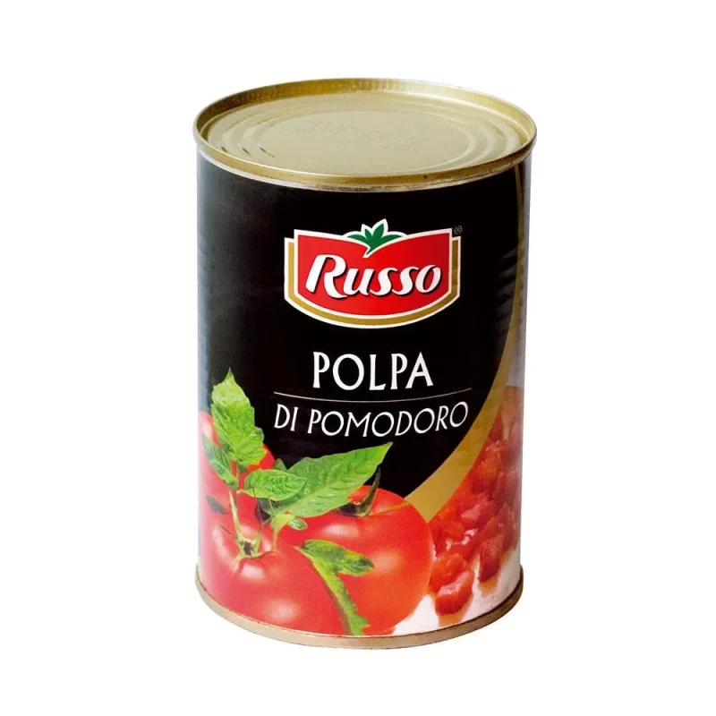 Домати RUSSO рязани кубчетa 400гр - RUSSO