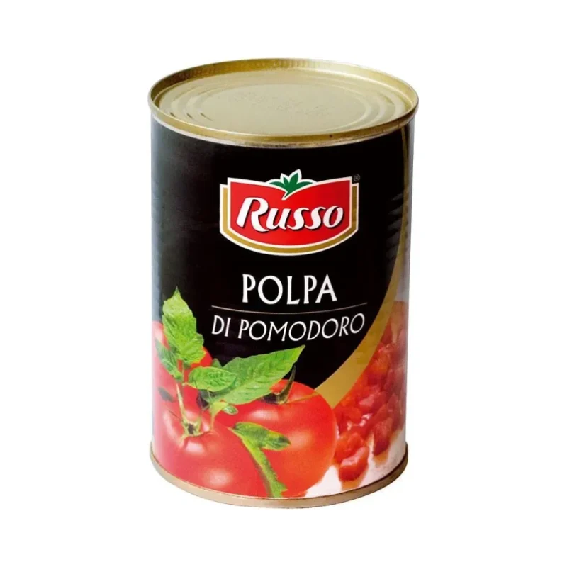 Домати RUSSO рязани кубчетa 400гр - RUSSO