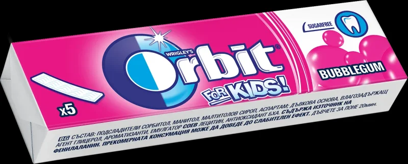 Дъвки ORBIT за деца 5 бр. - ORBIT
