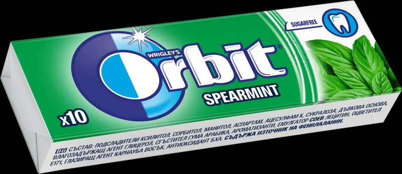 Дъвки ORBIT spearmint 10 бр.