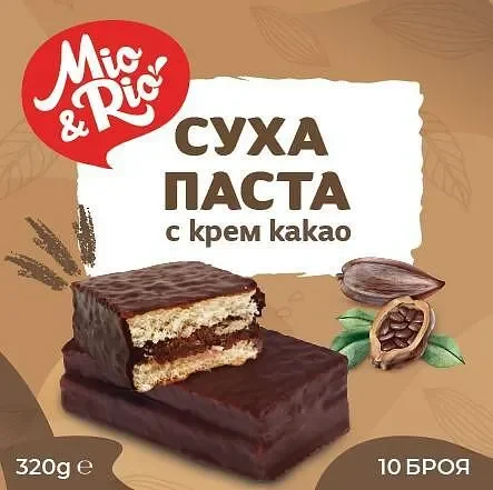 Суха паста MIO&RIO с крем какао 10 бр. 320 г - MIO&RIO