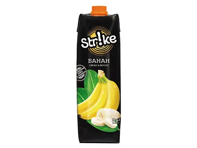 Напитка STRIKE банан 15% 1л. - STRIKE