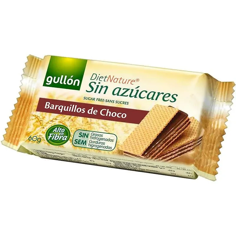 Вафли GULLON шоколад без захар 60 гр. - GULLON