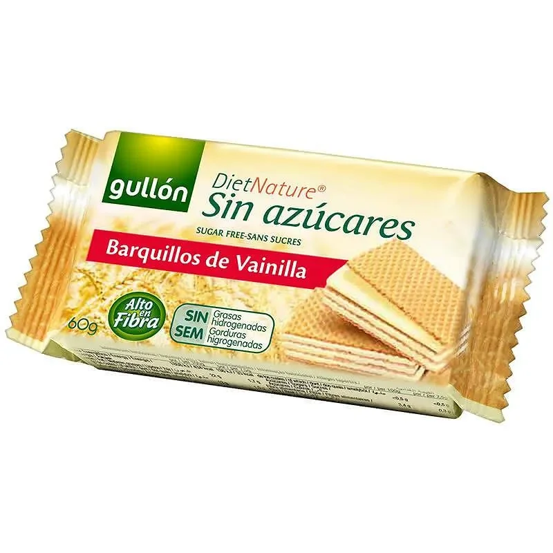 Вафли GULLON ванилия без захар 60г - GULLON