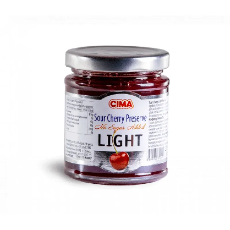 Конфитюр CIMA вишна без захар 210г - CIMA