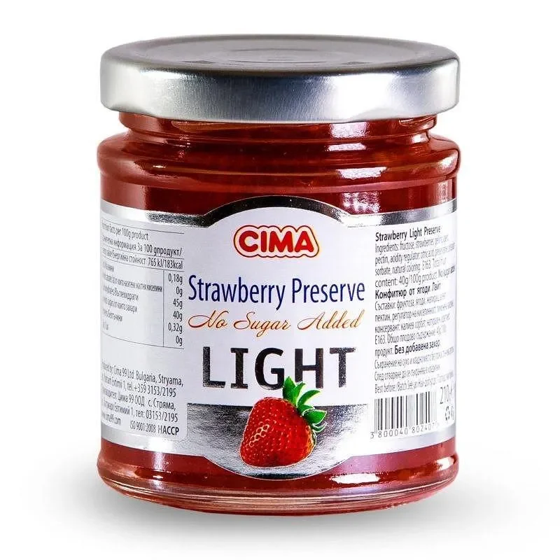 Конфитюр CIMA ягода без захар 210г - CIMA