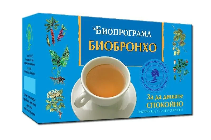 Чай БИОПРОГРАМА биобронхо 20x1.5 г - БИОПРОГРАМА