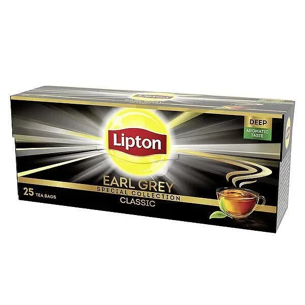 Чай LIPTON черен earl grey 25бр - Lipton
