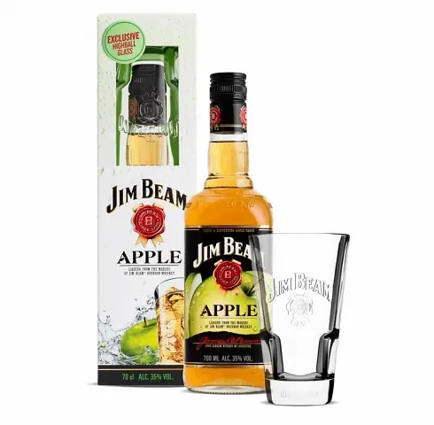 Бърбън JIM BEAM Highball с чаша 700мл - JIM BEAM