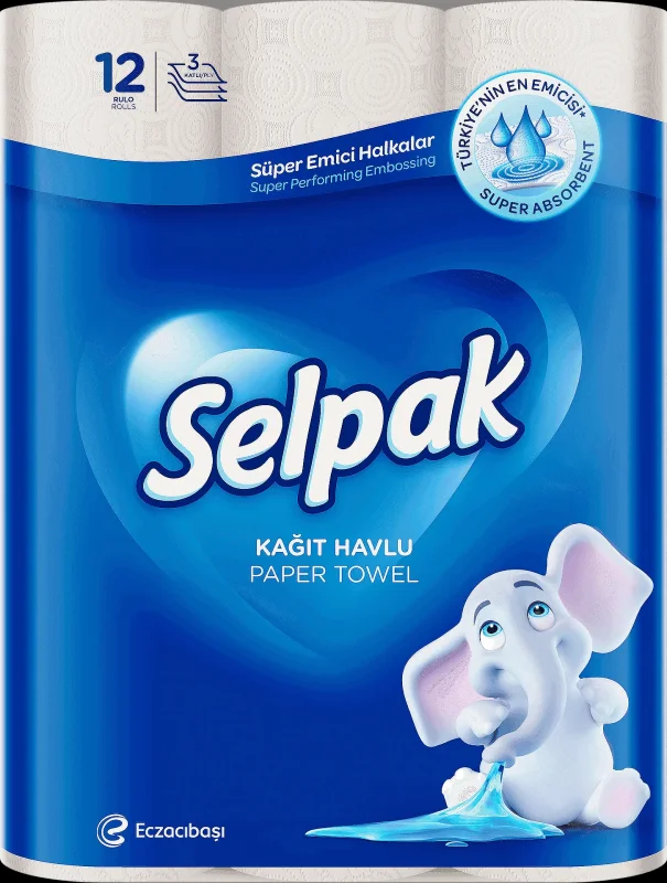 Кухненска ролка SELPAK 3пл 12бр - SELPAK