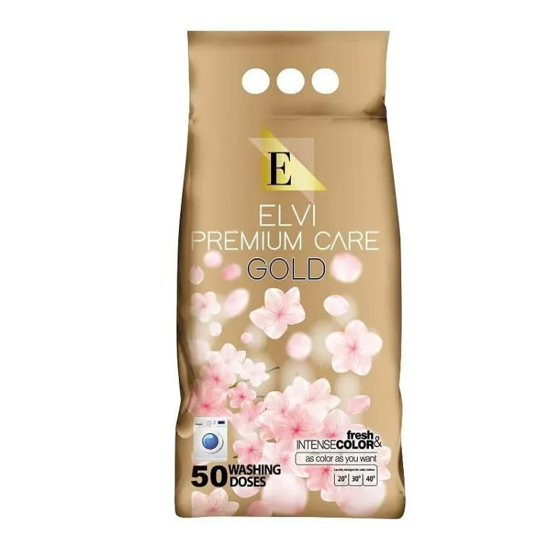 Прах за пране ELVI Prem.care Gold 50пр - ELVI