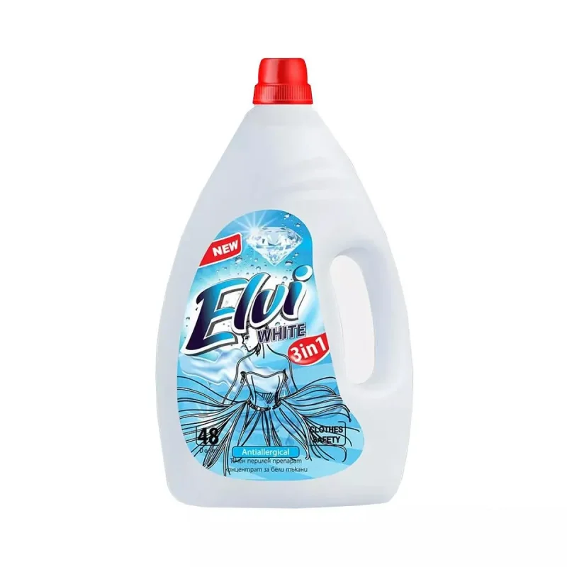 Гел за пране ELVI White 48пр 3л - ELVI